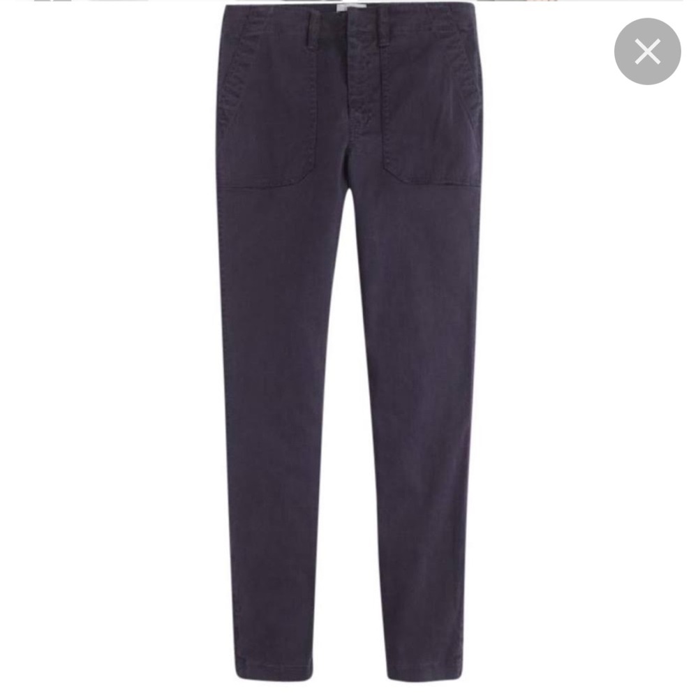 J CREW Skinny Cargo Ankle Zip Navy Chino sz 32